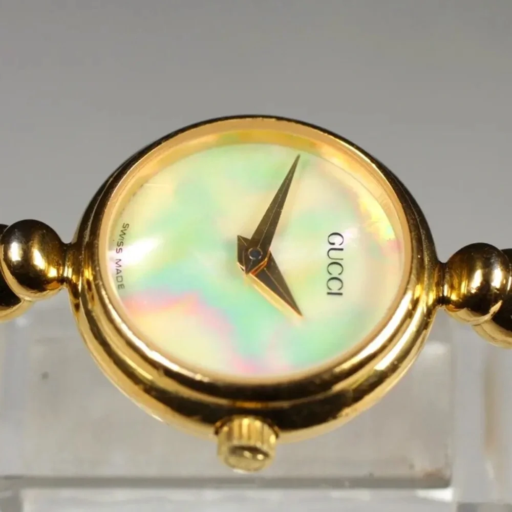 Gorgeous Gucci Pearl and Gold Watch